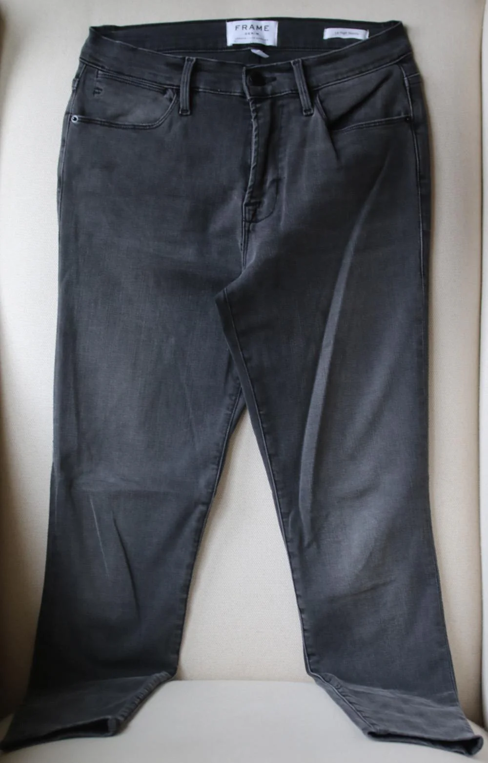 FRAME LE HIGH SKINNY JEANS W27 UK 8/10 - Image 2