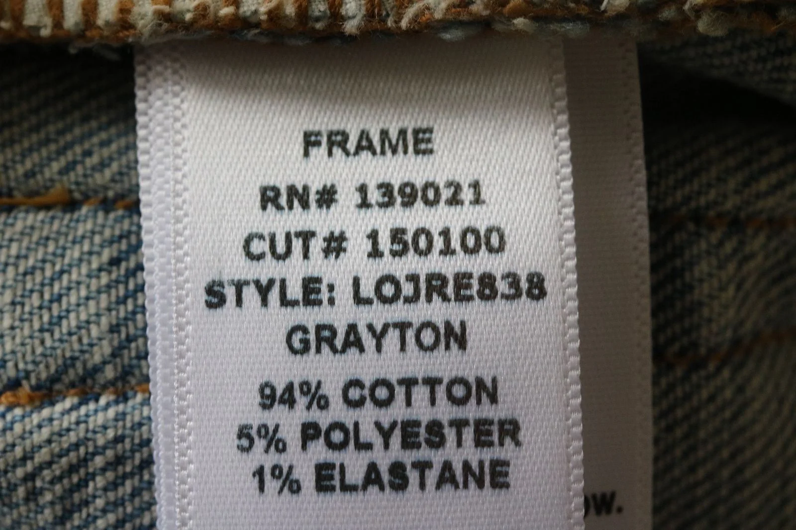FRAME LE ORIGINAL HIGH-RISE CUTOFF DENIM SHORTS IN GRAYTON W25 UK 6/8 - Image 6
