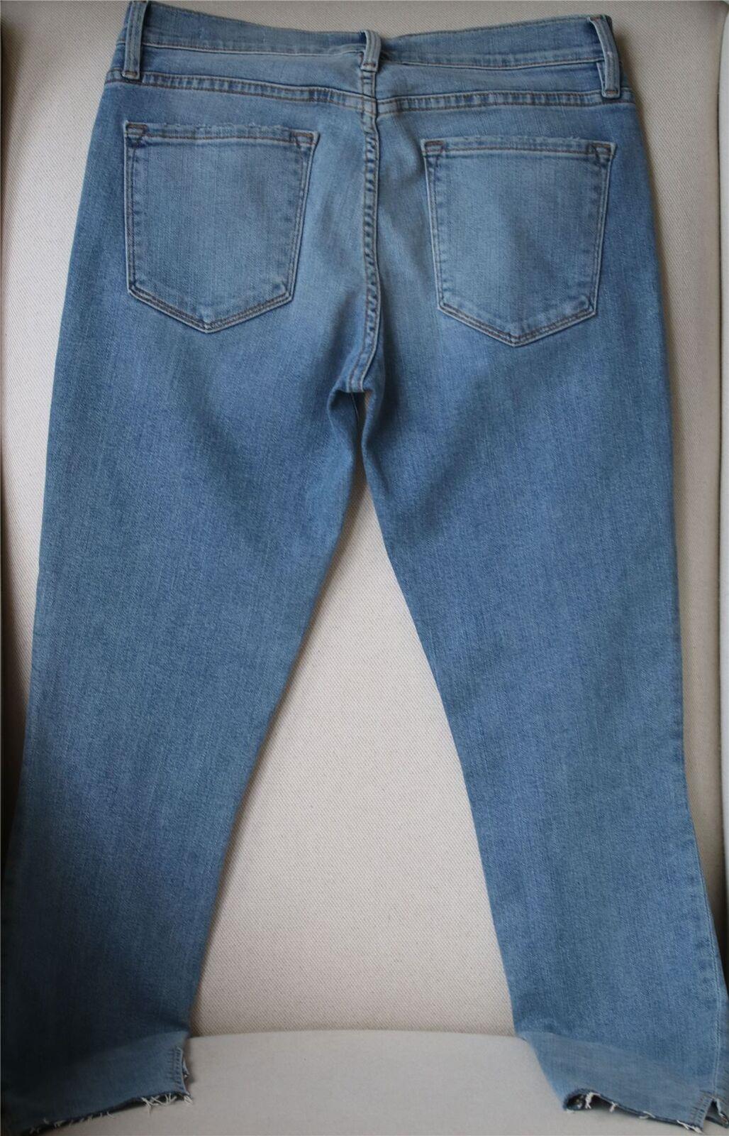 FRAME LE SKINNY DE JEANNE DISTRESSED DENIM SKINNY  JEANS W27 UK 8/10 - Image 4