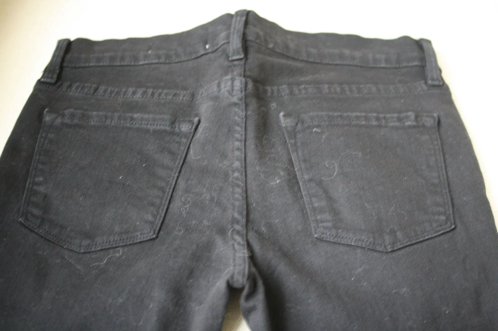FRAME LE SKINNY DE JEANNE RIPPED BLACK JEANS W25 UK 6/8 - Image 6