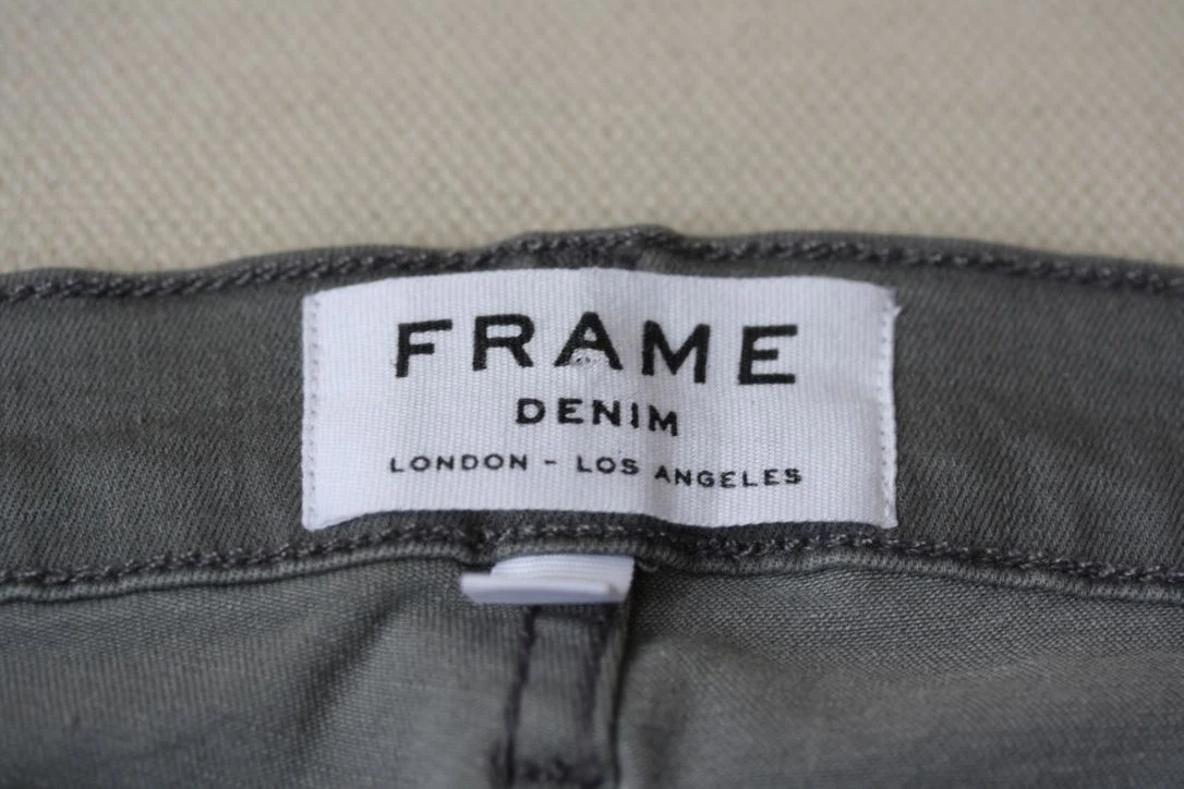 FRAME LE SKINNY DE JEANNE WILSHIRE GREY JEANS W25 UK 6/8 - Image 9