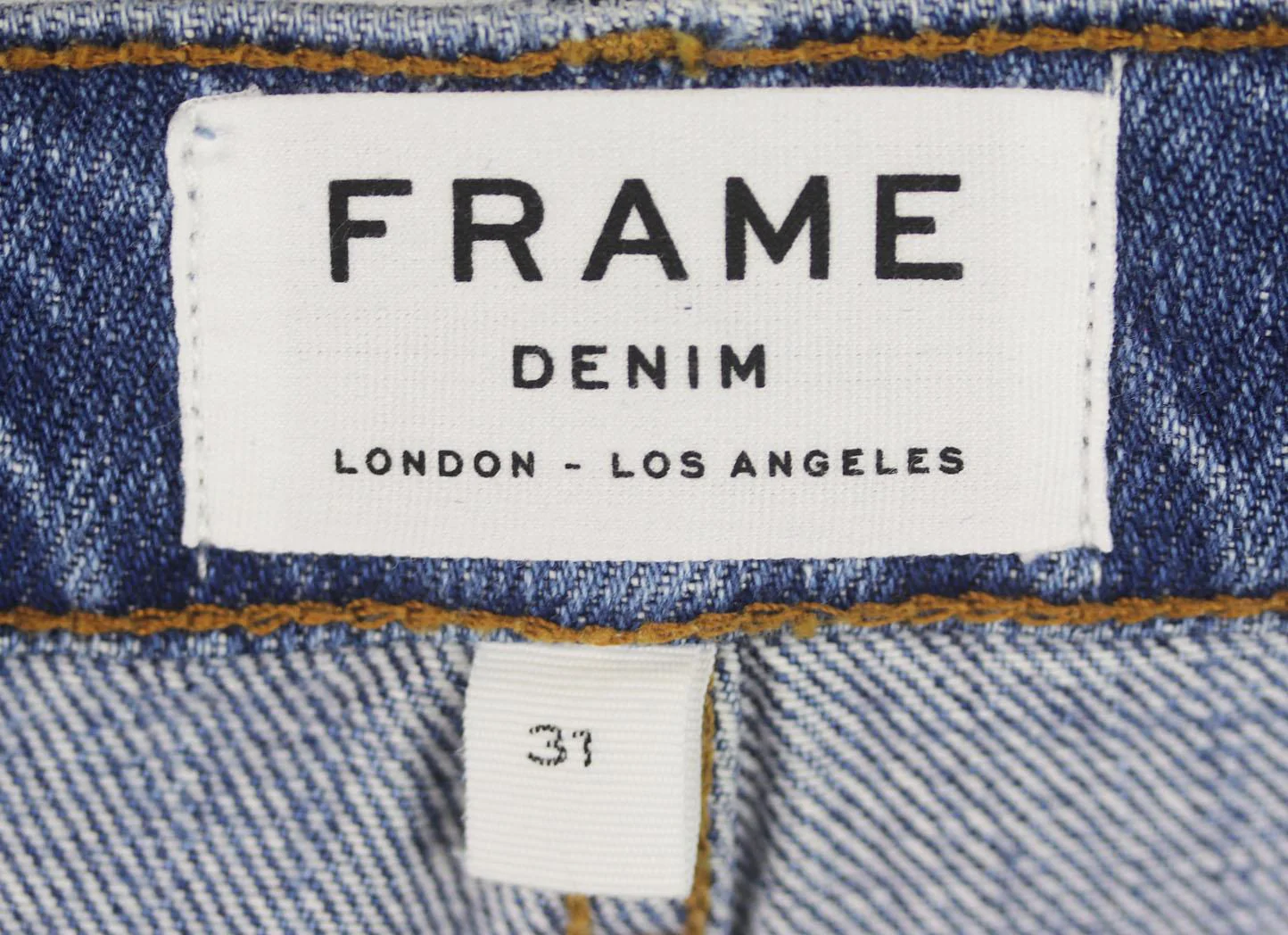 FRAME LE STUDDED DISTRESSED DENIM SHORTS W31 UK 12/14 - Image 5