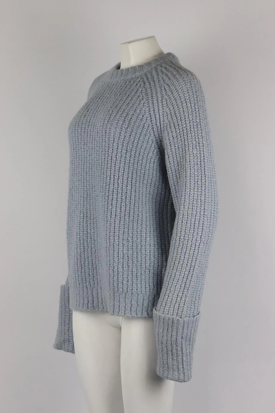 FRAME RIBBED WOOL AND ALPACA BLEND SWEATER MEDIUM - Image 3