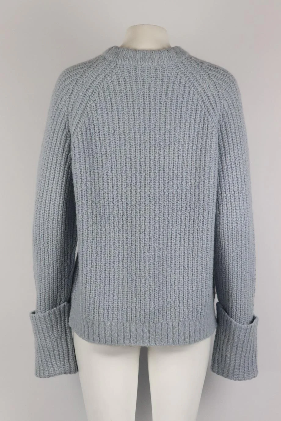 FRAME RIBBED WOOL AND ALPACA BLEND SWEATER MEDIUM - Image 4