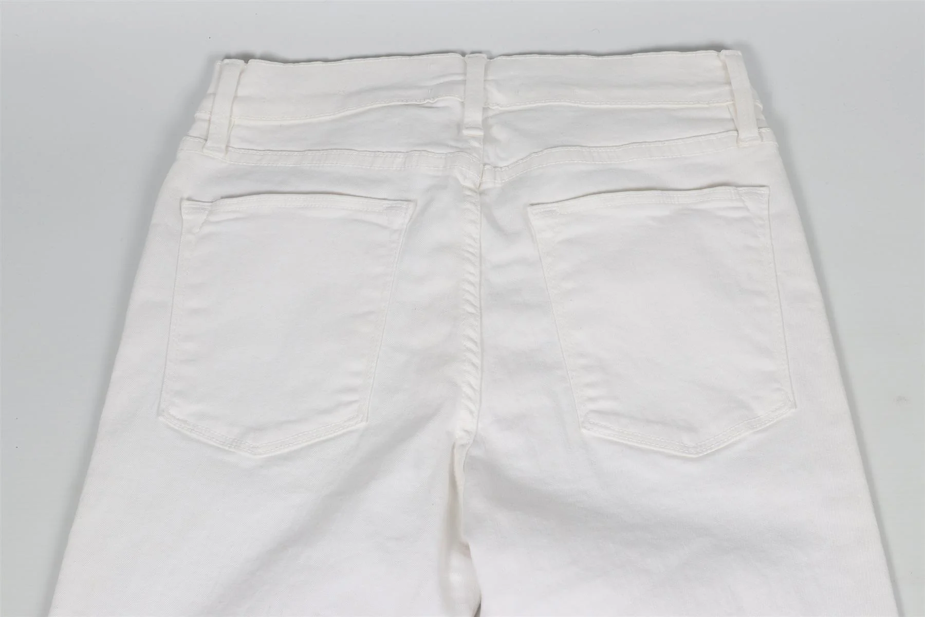 FRAME WHITE HIGH RISE SKINNY JEANS W27 UK 8-10 - Image 5