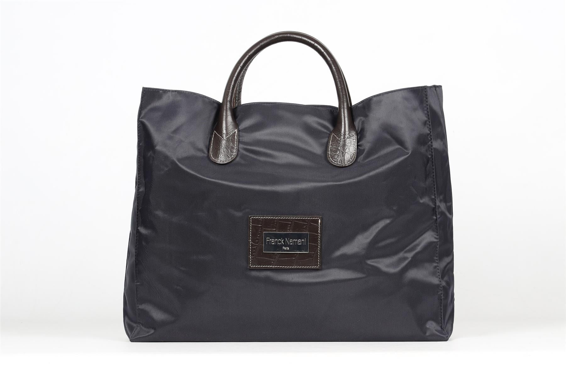 FRANCK NAMANI NAVY NYLON TOTE BAG - Image 2