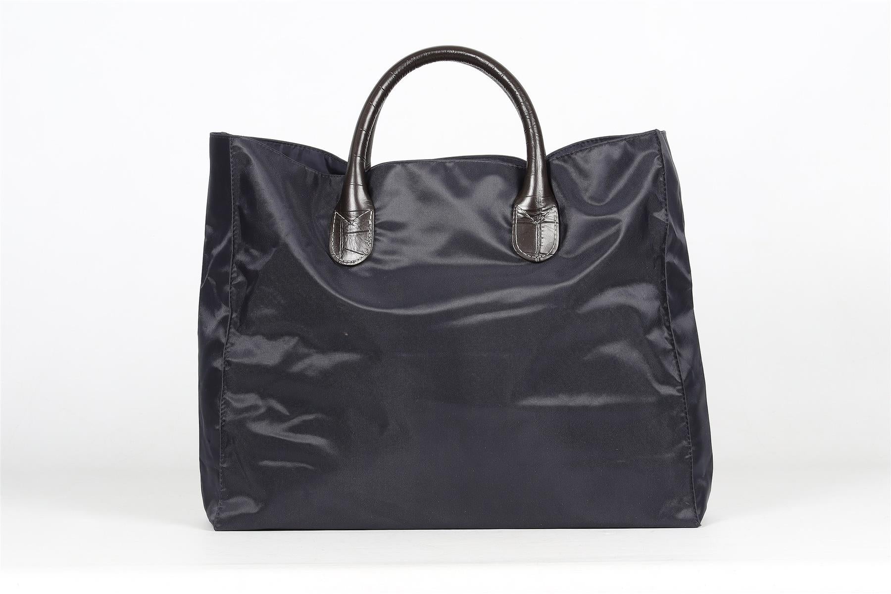 FRANCK NAMANI NAVY NYLON TOTE BAG - Image 6