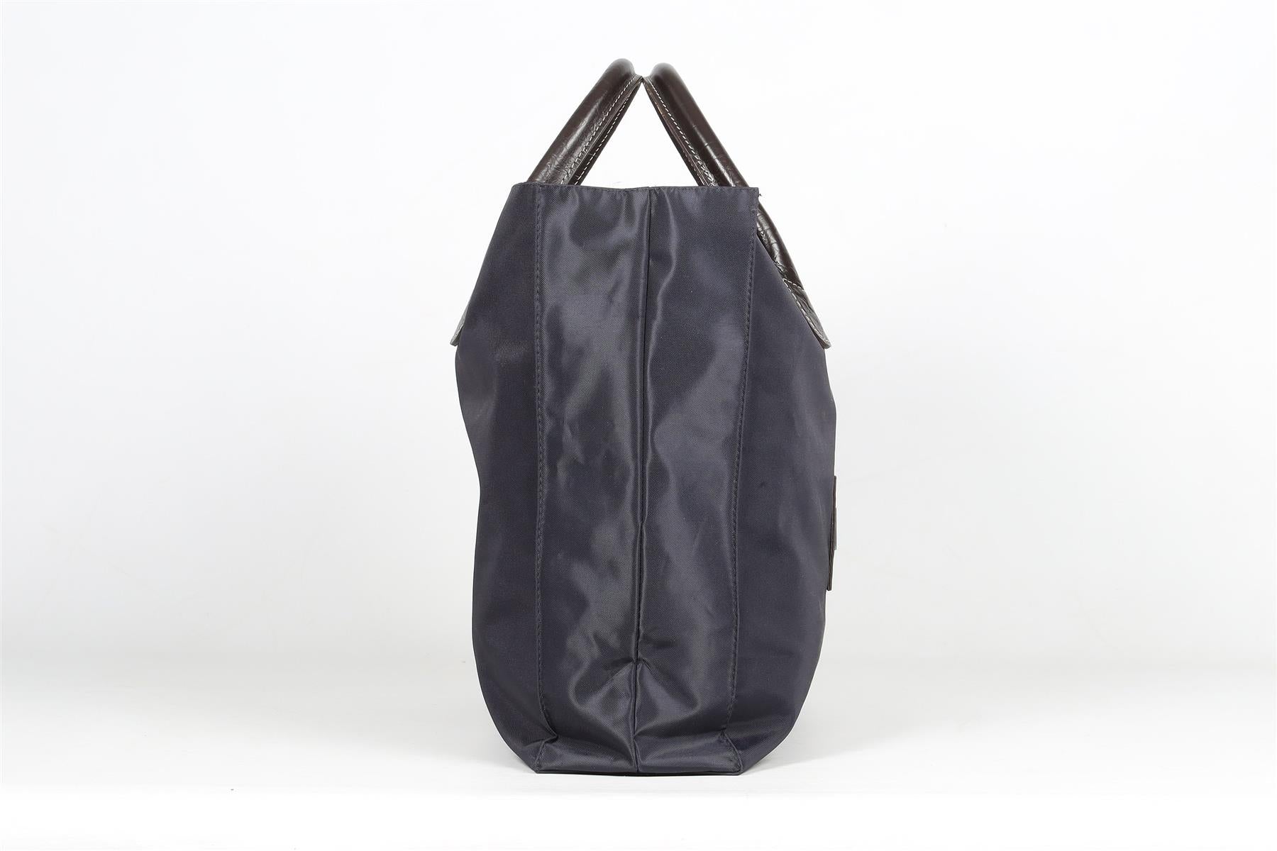 FRANCK NAMANI NAVY NYLON TOTE BAG - Image 14