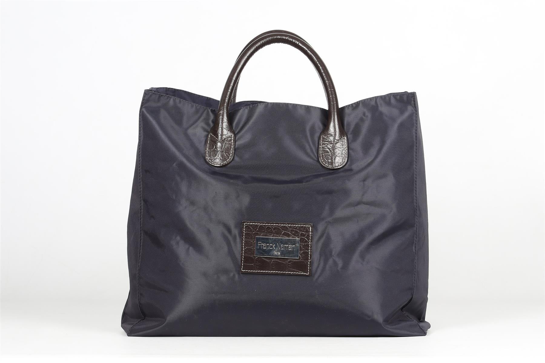 FRANCK NAMANI NAVY NYLON TOTE BAG - Image 2