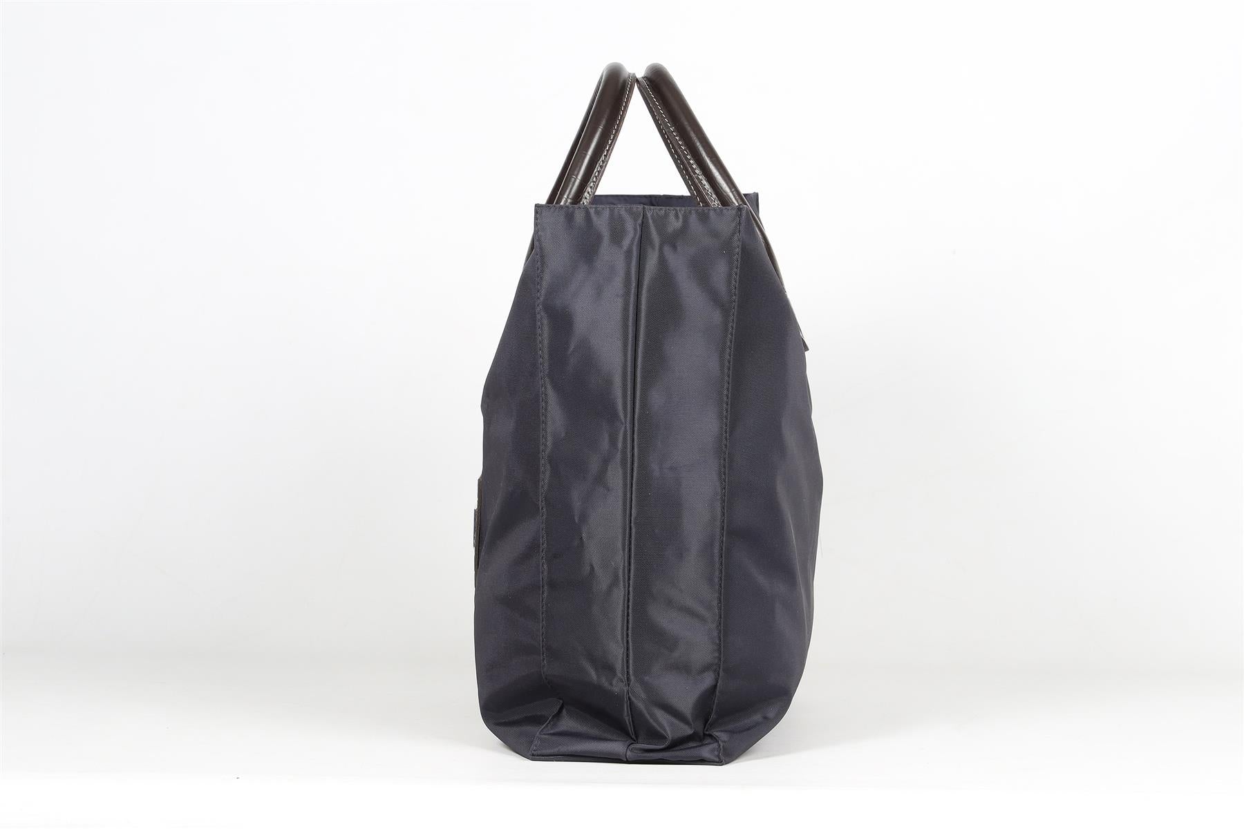 FRANCK NAMANI NAVY NYLON TOTE BAG - Image 5