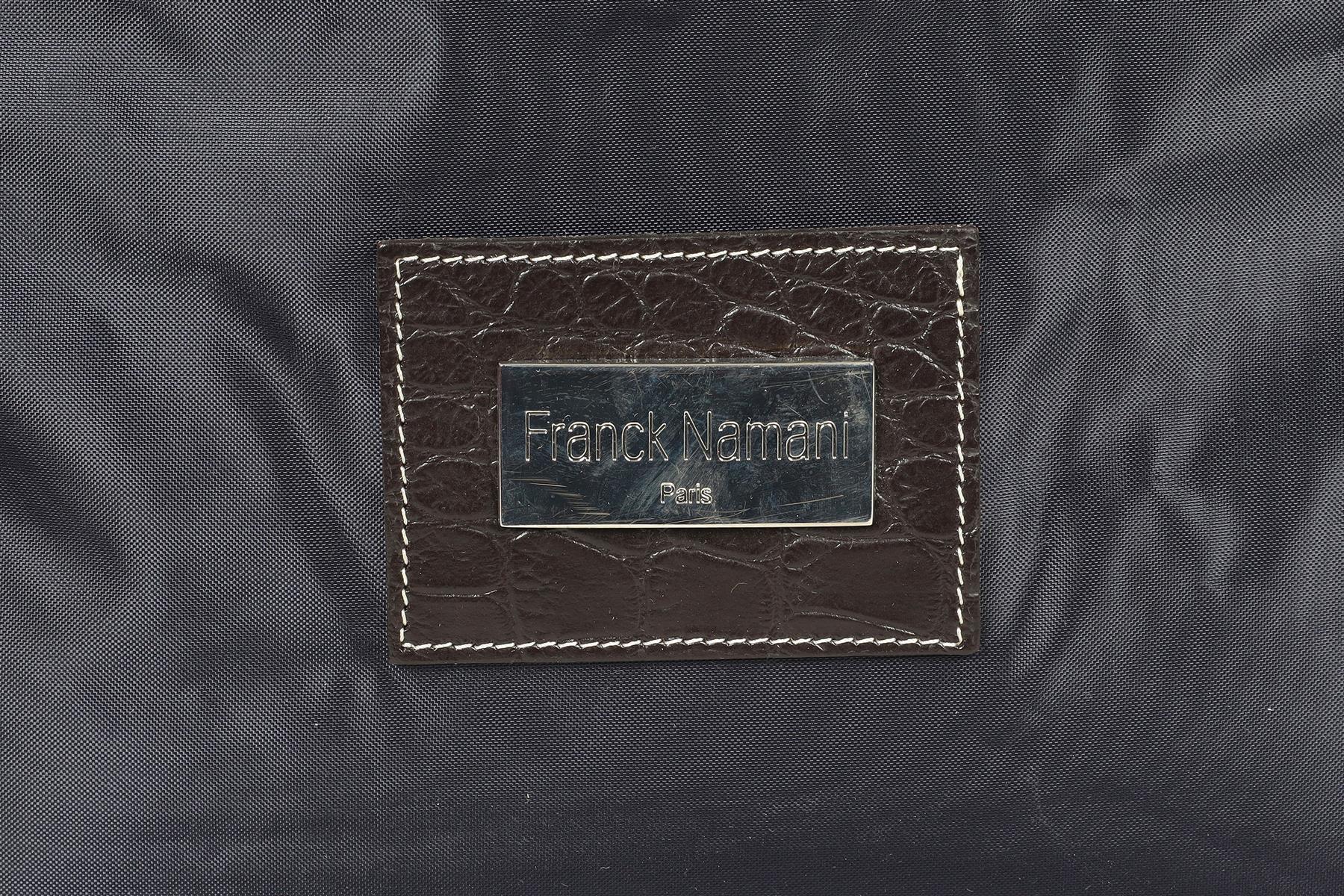 FRANCK NAMANI NAVY NYLON TOTE BAG - Image 9