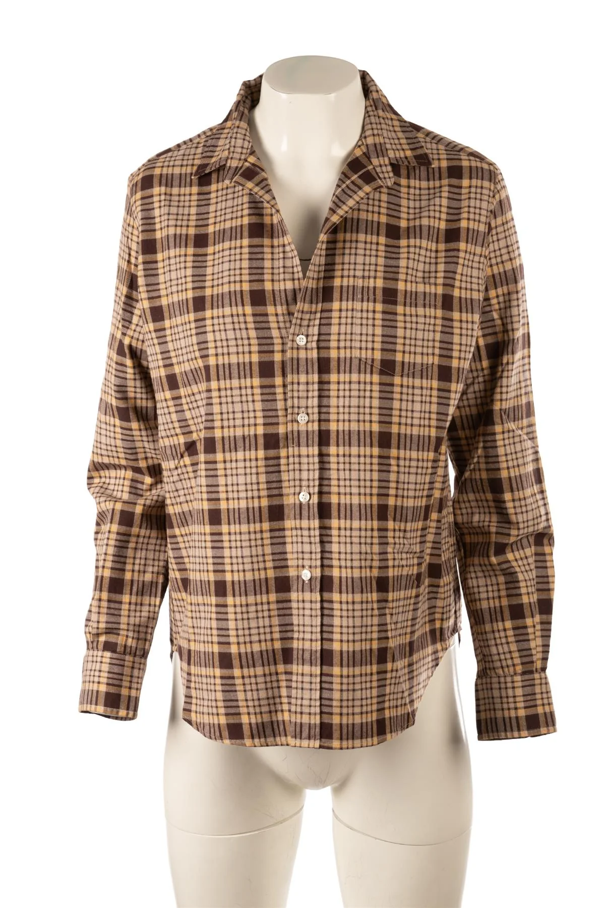 FRANK & EILEEN BROWN COTTON SHIRT XSMALL - Image 2