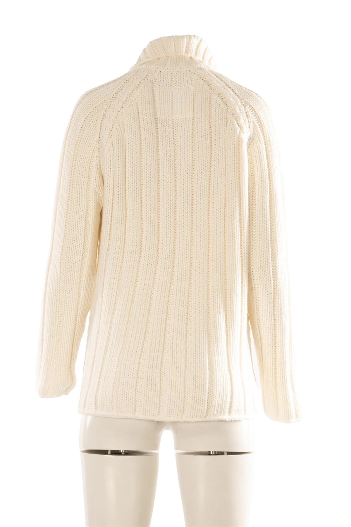FRANK & EILEEN IVORY COTTON CARDIGAN SMALL - Image 4
