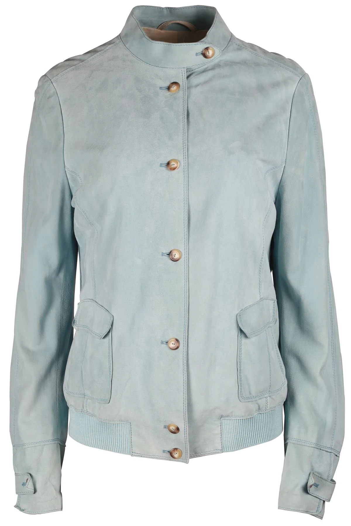FRANK NAMANI BLUE SUEDE JACKET FR 46 UK 18