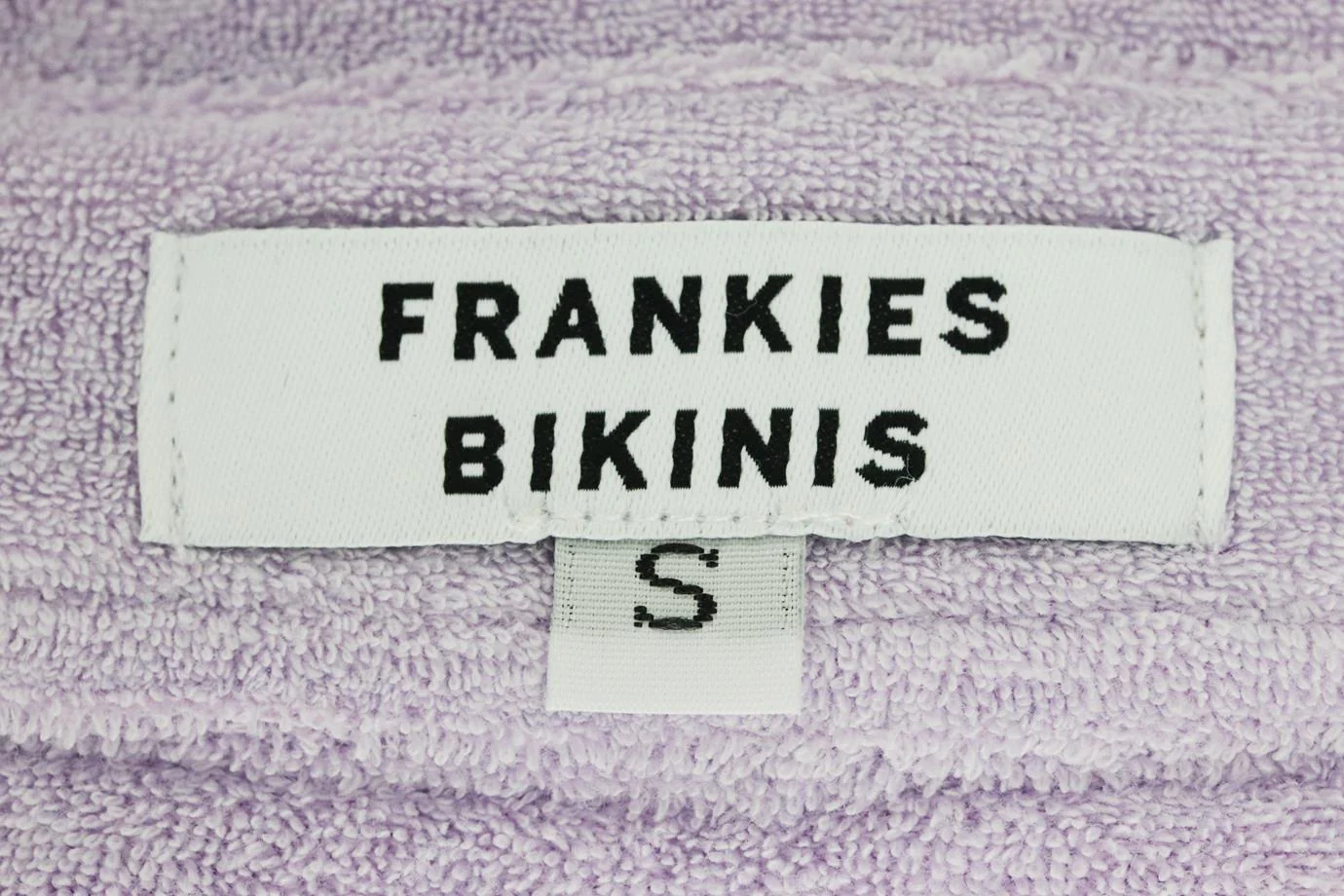 FRANKIES BIKINIS COTTON TERRY SHIRT SMALL - Image 5