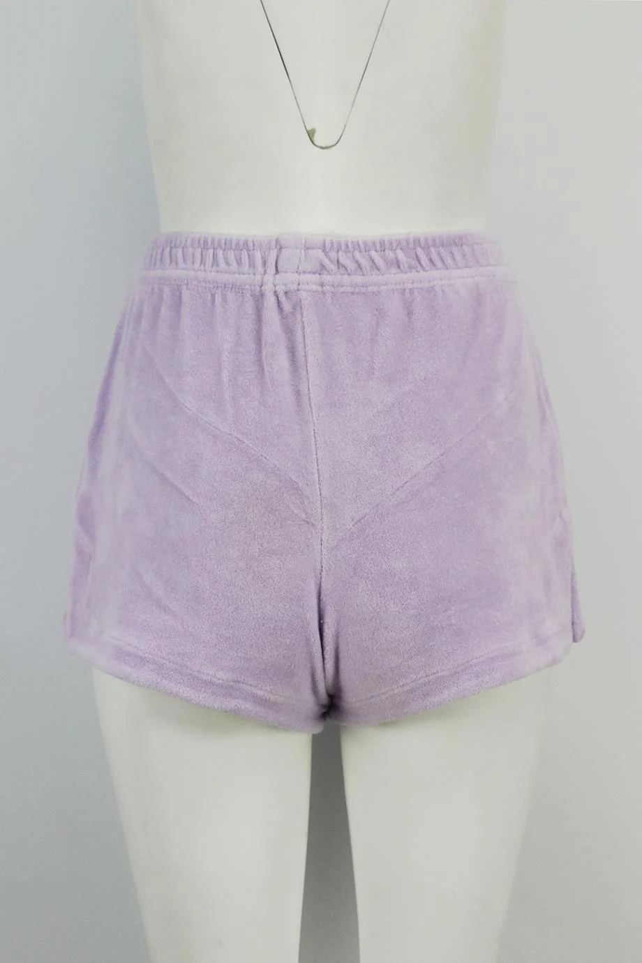 FRANKIES BIKINIS COTTON TERRY SHORTS SMALL - Image 4