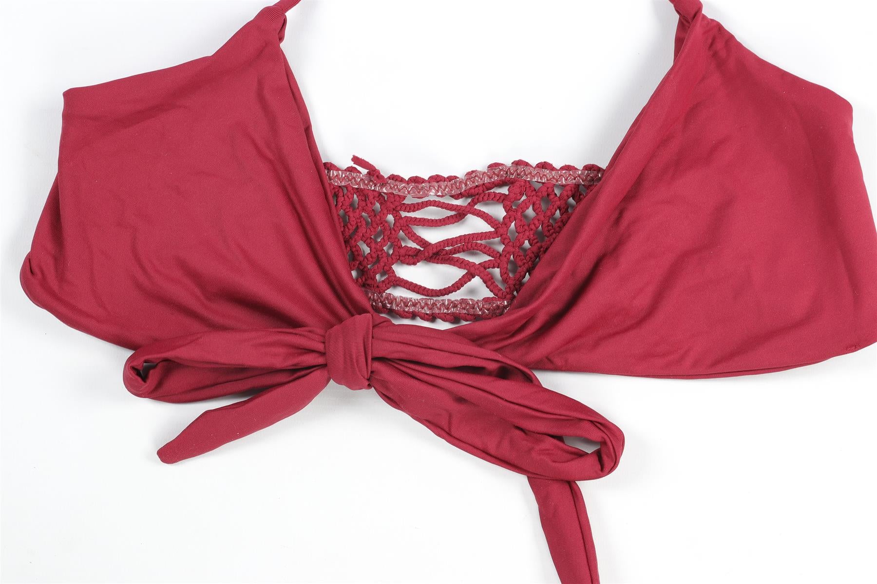FRANKIES BIKINIS MAROON BIKINI SMALL-MEDIUM - Image 3