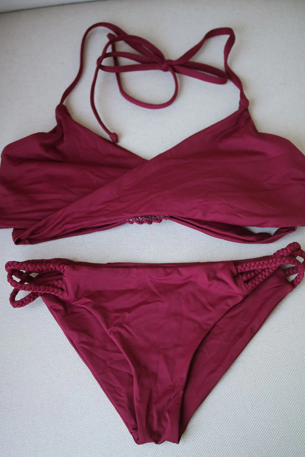 FRANKIES BIKINIS MAROON MALIA BIKINI SMALL/MEDIUM - Image 3