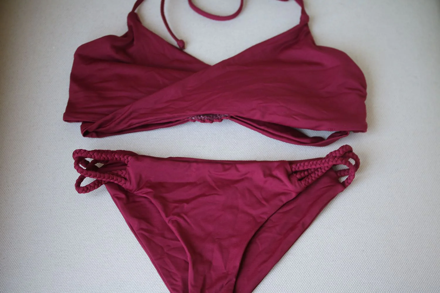 FRANKIES BIKINIS MAROON MALIA BIKINI SMALL/MEDIUM - Image 4