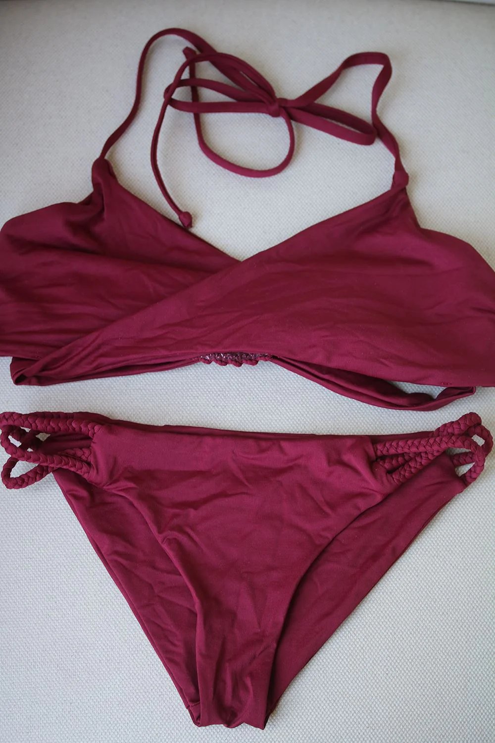 FRANKIES BIKINIS MAROON MALIA BIKINI SMALL/MEDIUM - Image 5
