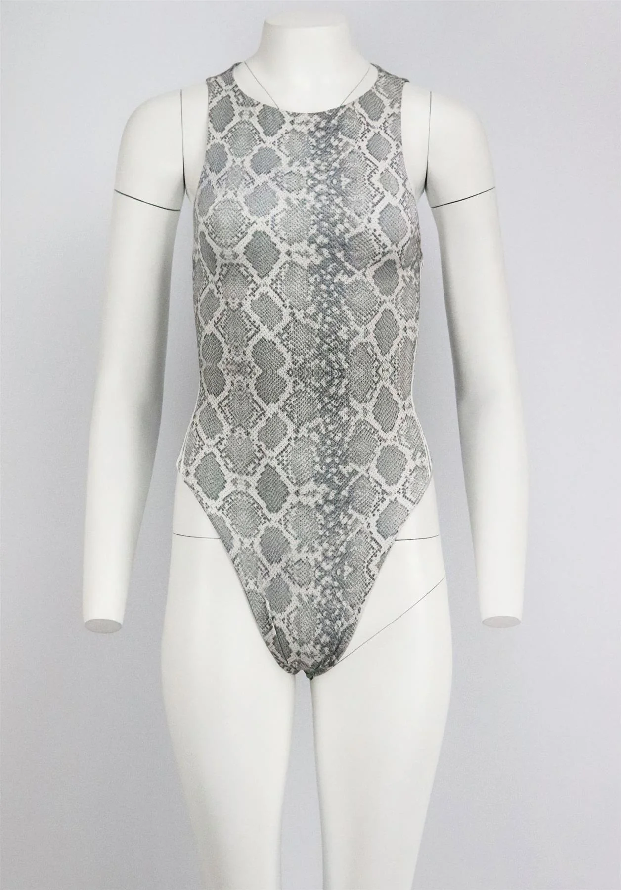 FRANKIES BIKINIS SNAKE PRINT CUTOUT SWIMSUIT XLARGE - Image 2