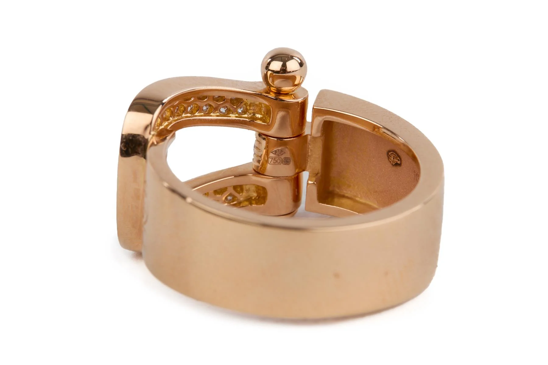 FRED FORCE 10 18K ROSE GOLD AND DIAMOND RING SIZE 53 - Image 6