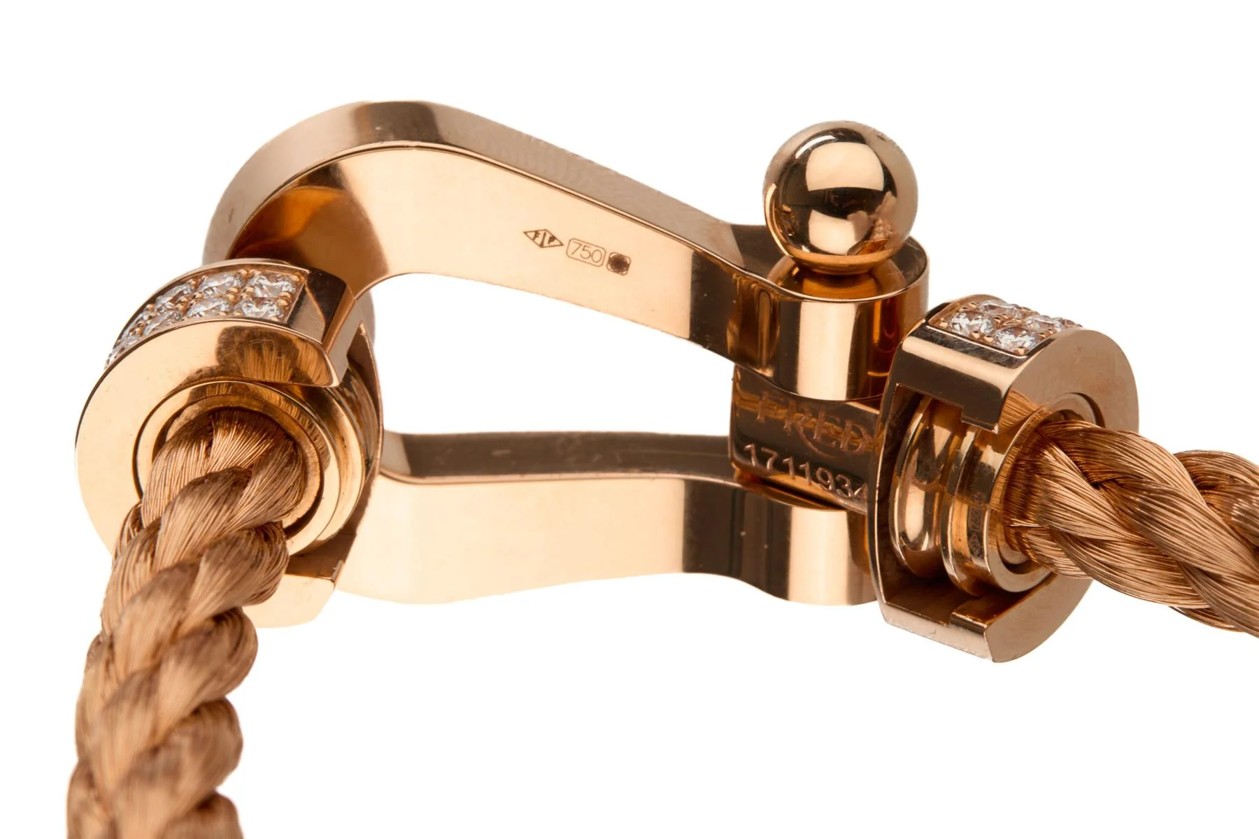 FRED FORCE 10 EXTRA LARGE 18K ROSE GOLD BRACELET 19.7 CM - Image 9