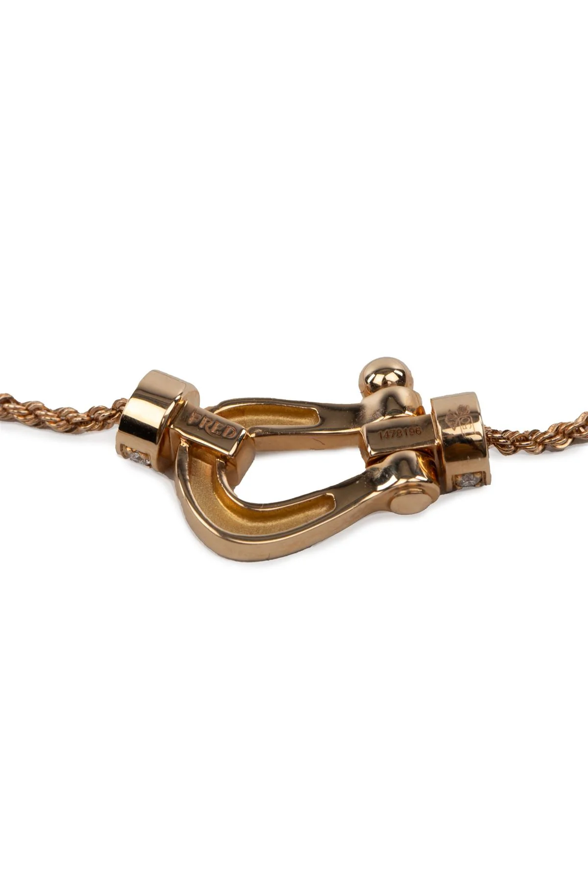 FRED FORCE 10 SMALL 18K ROSE GOLD CHAIN NECKLACE 40-45 CM - Image 5