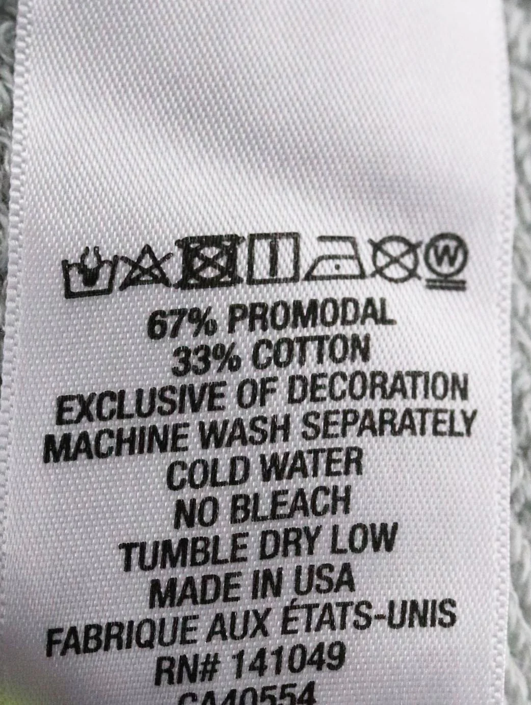 FREE CITY PRINTED COTTON BLEND TERRY HOODIE UK 6 - Image 6