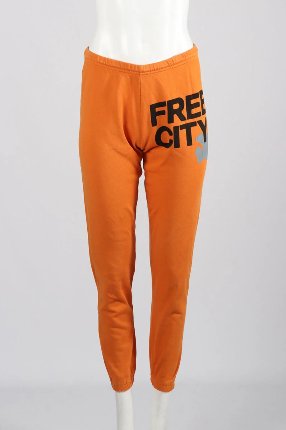 FREE CITY PRINTED COTTON TRACK PANTS SMALL - Image 2