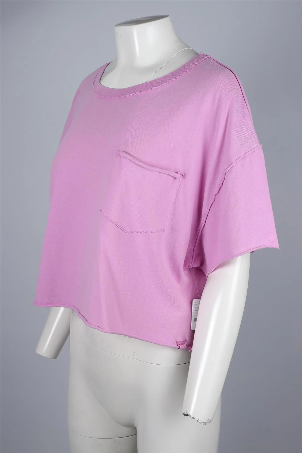 FREE PEOPLE PURPLE COTTON T-SHIRT MEDIUM - Image 3