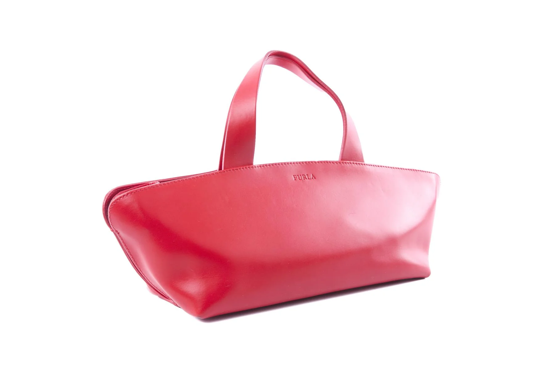 FURLA RED LEATHER TOTE BAG - Image 3