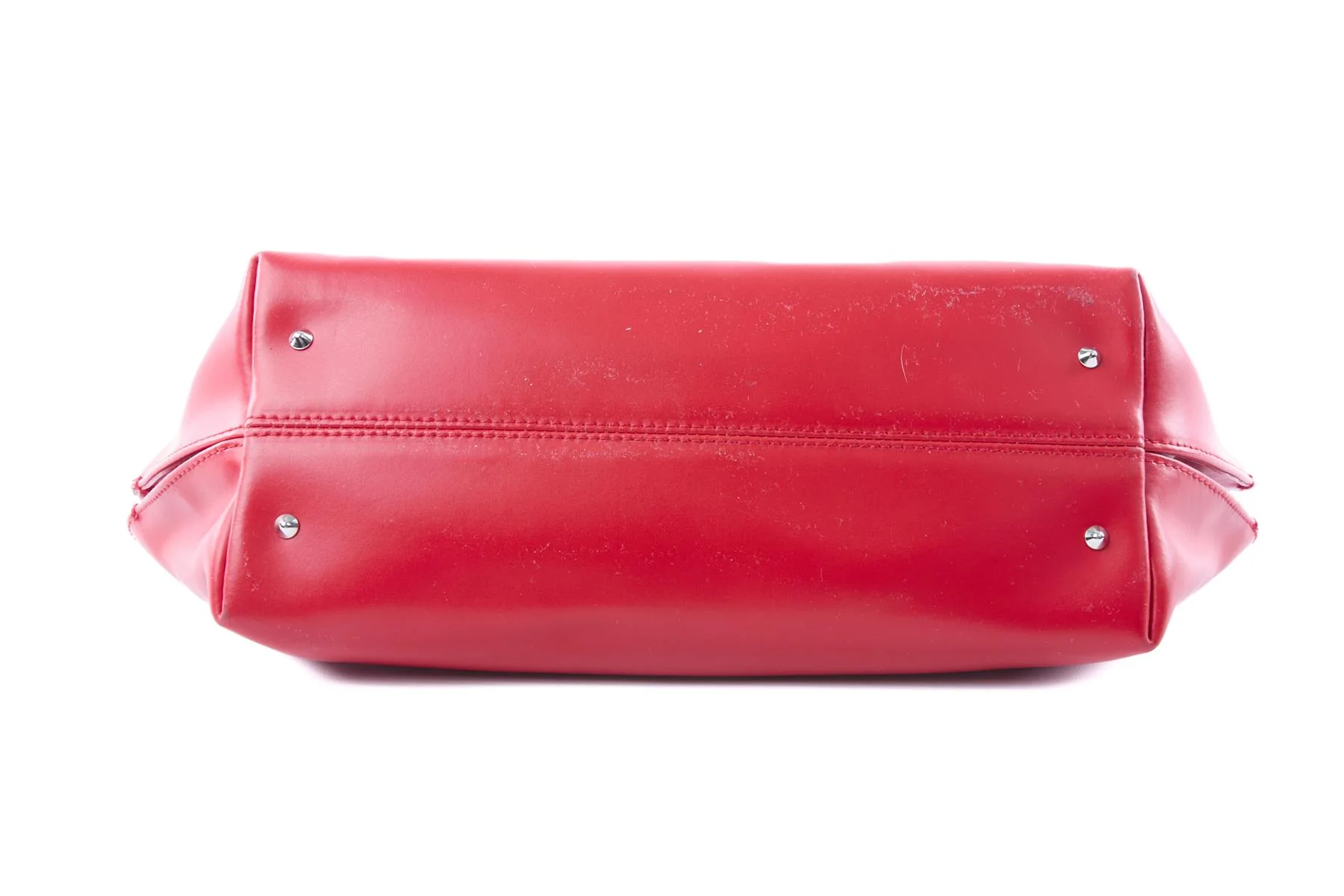 FURLA RED LEATHER TOTE BAG - Image 7