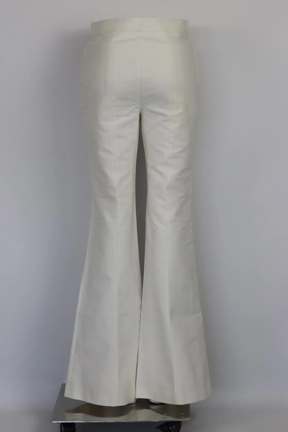 GABRIELA HEARST COTTON BLEND FLARED PANTS IT 38 UK 6 - Image 4