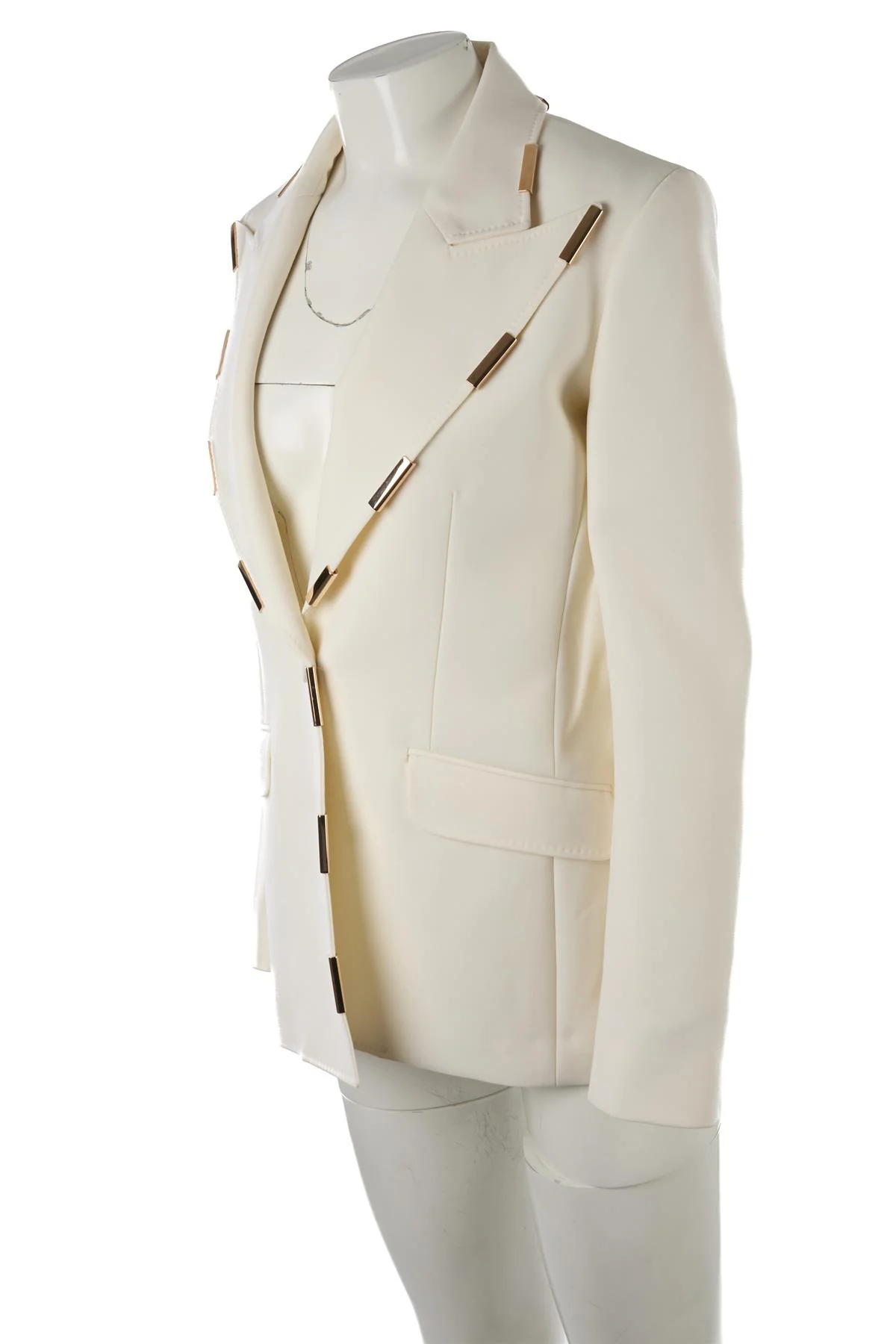 GABRIELA HEARST CREAM WOOL BLAZER IT 38 UK 6 - Image 3