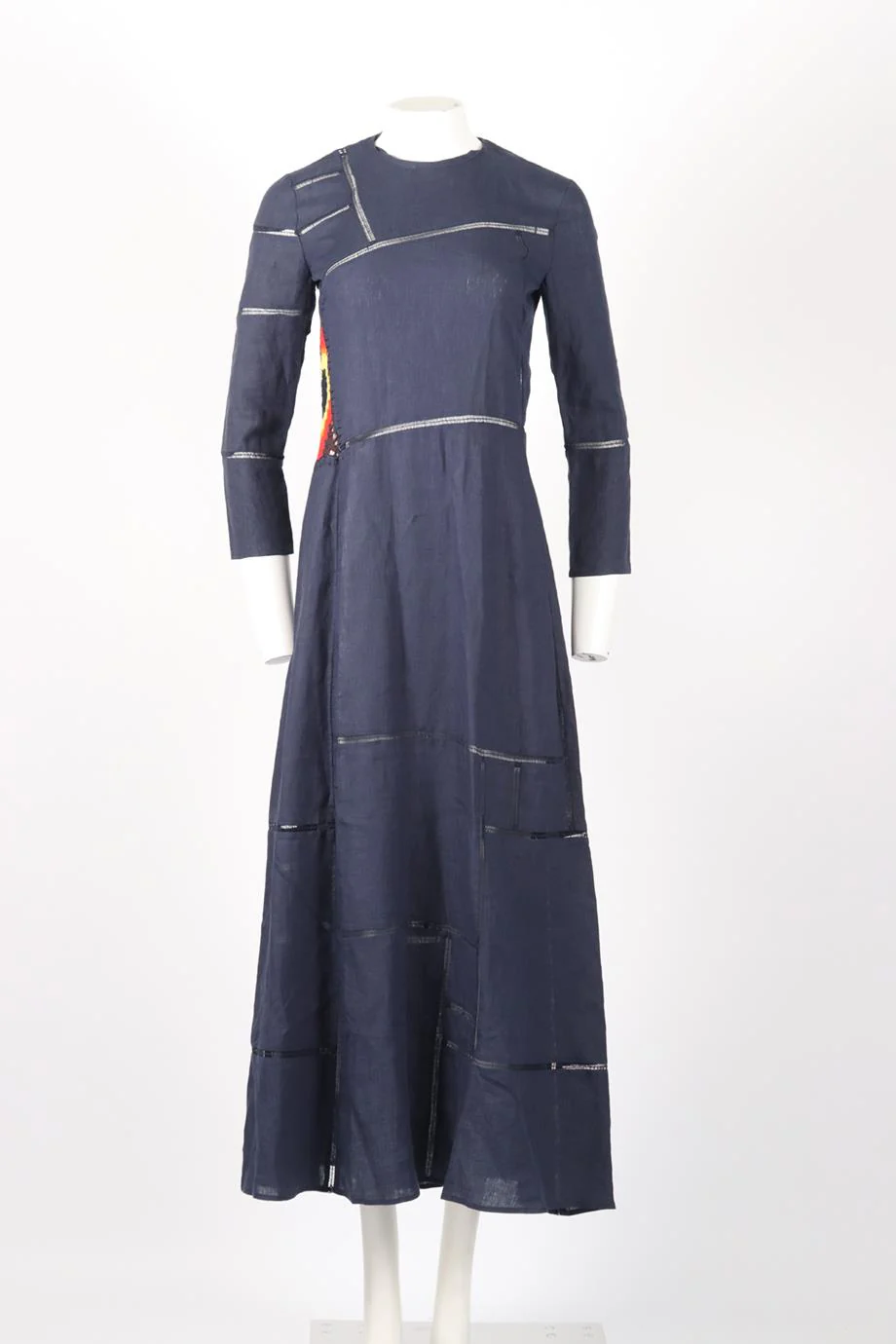 GABRIELA HEARST LINEN MAXI DRESS IT 40 UK 8 - Image 2