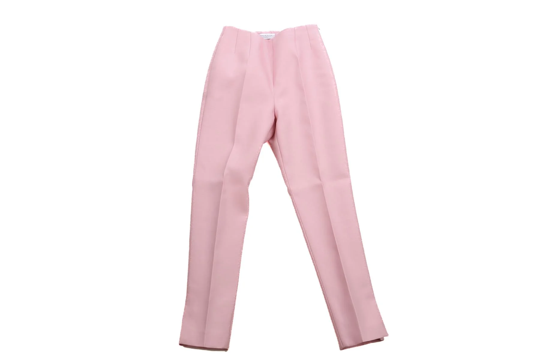 GABRIELA HEARST PINK WOOL TAPERED PANTS IT 38 UK 6 - Image 2