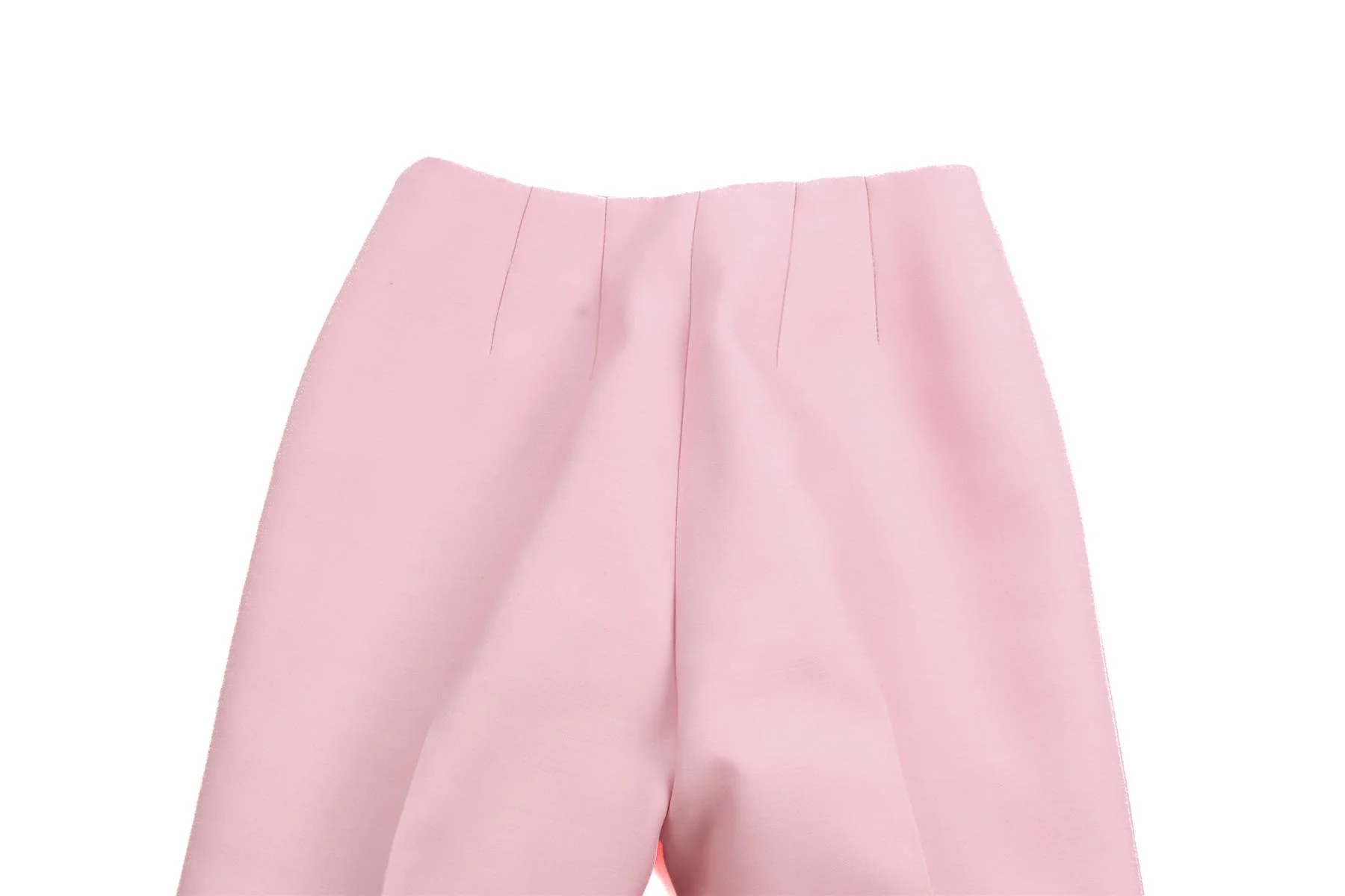 GABRIELA HEARST PINK WOOL TAPERED PANTS IT 38 UK 6 - Image 5