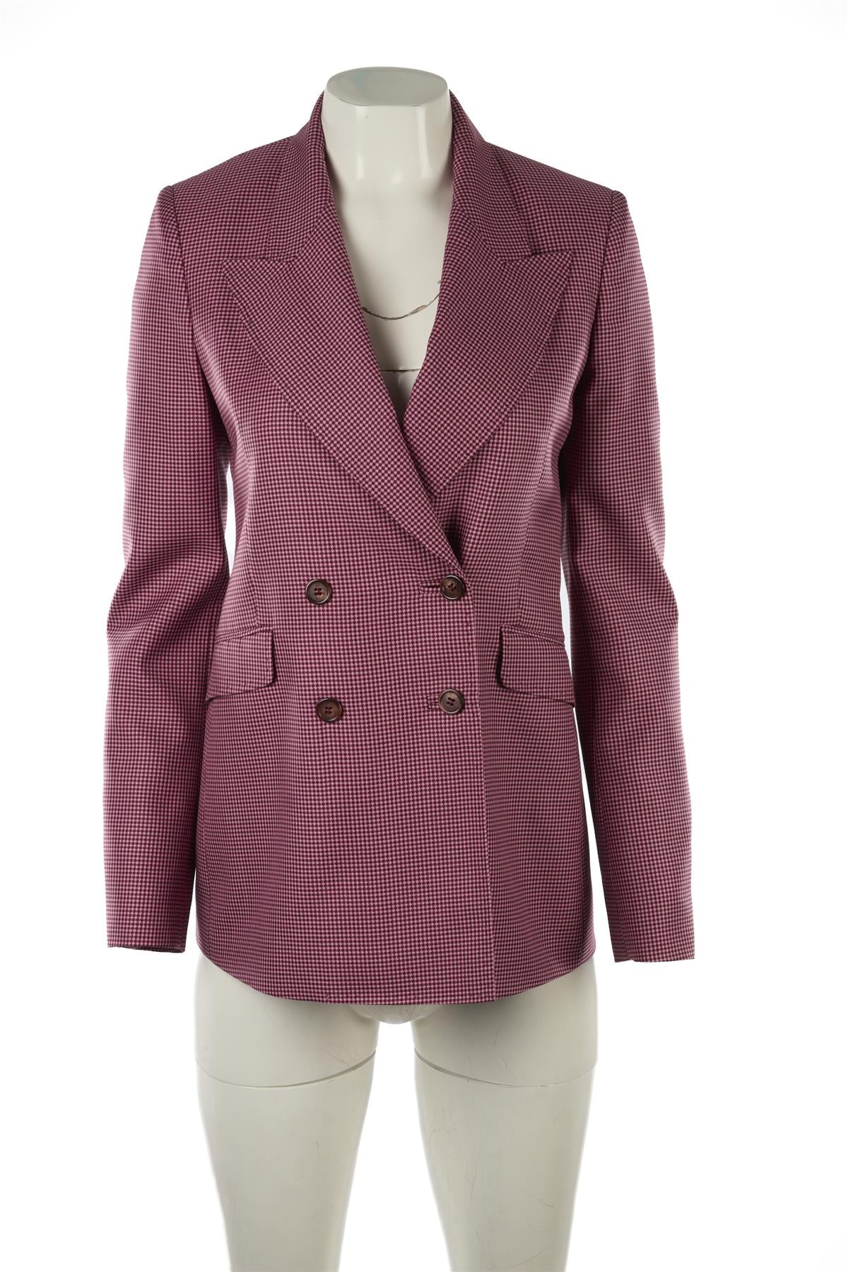 GABRIELA HEARST PURPLE WOOL BLAZER US 0 UK 4 - Image 2