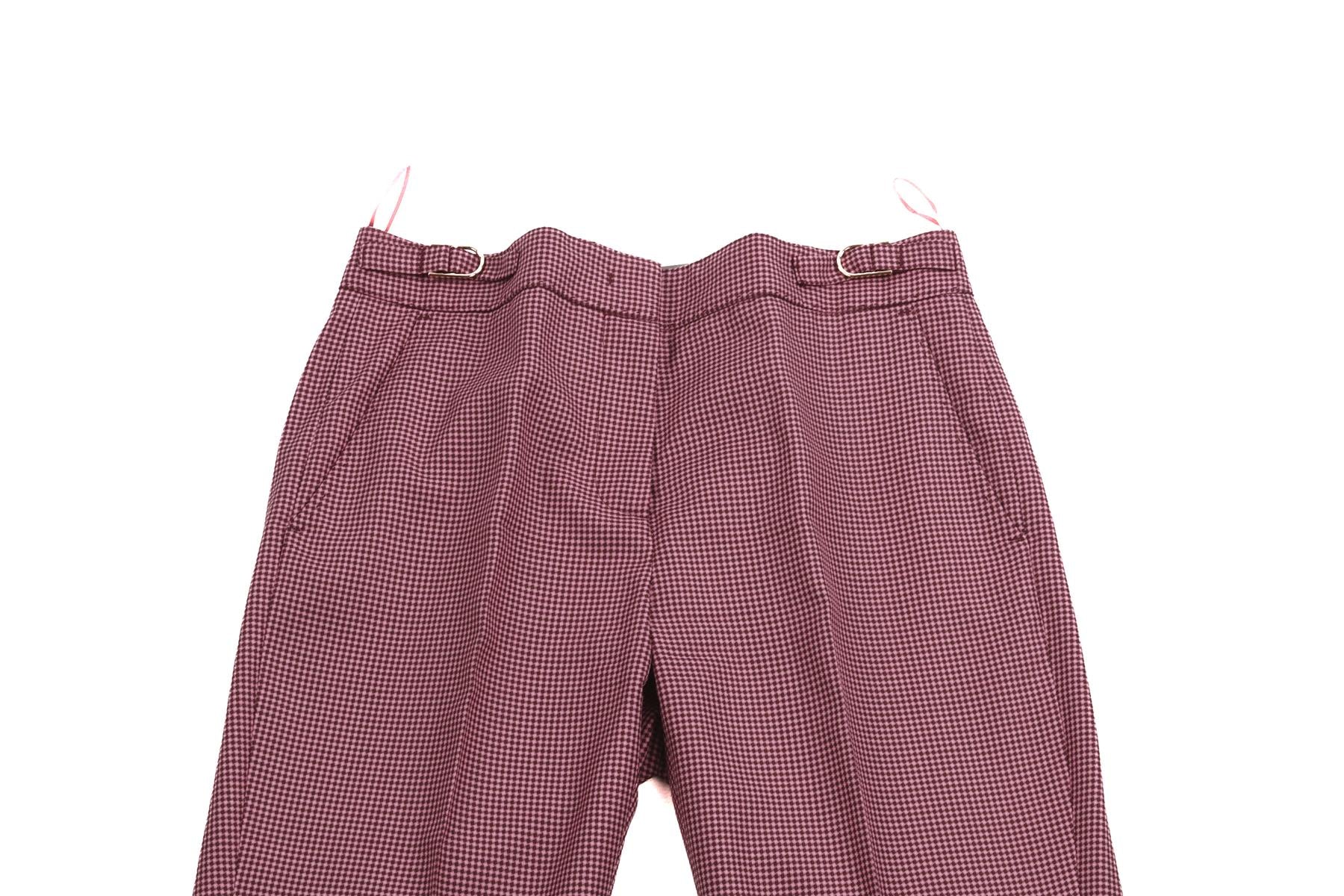 GABRIELA HEARST PURPLE WOOL TAPERED PANTS IT 38 UK 6 - Image 3