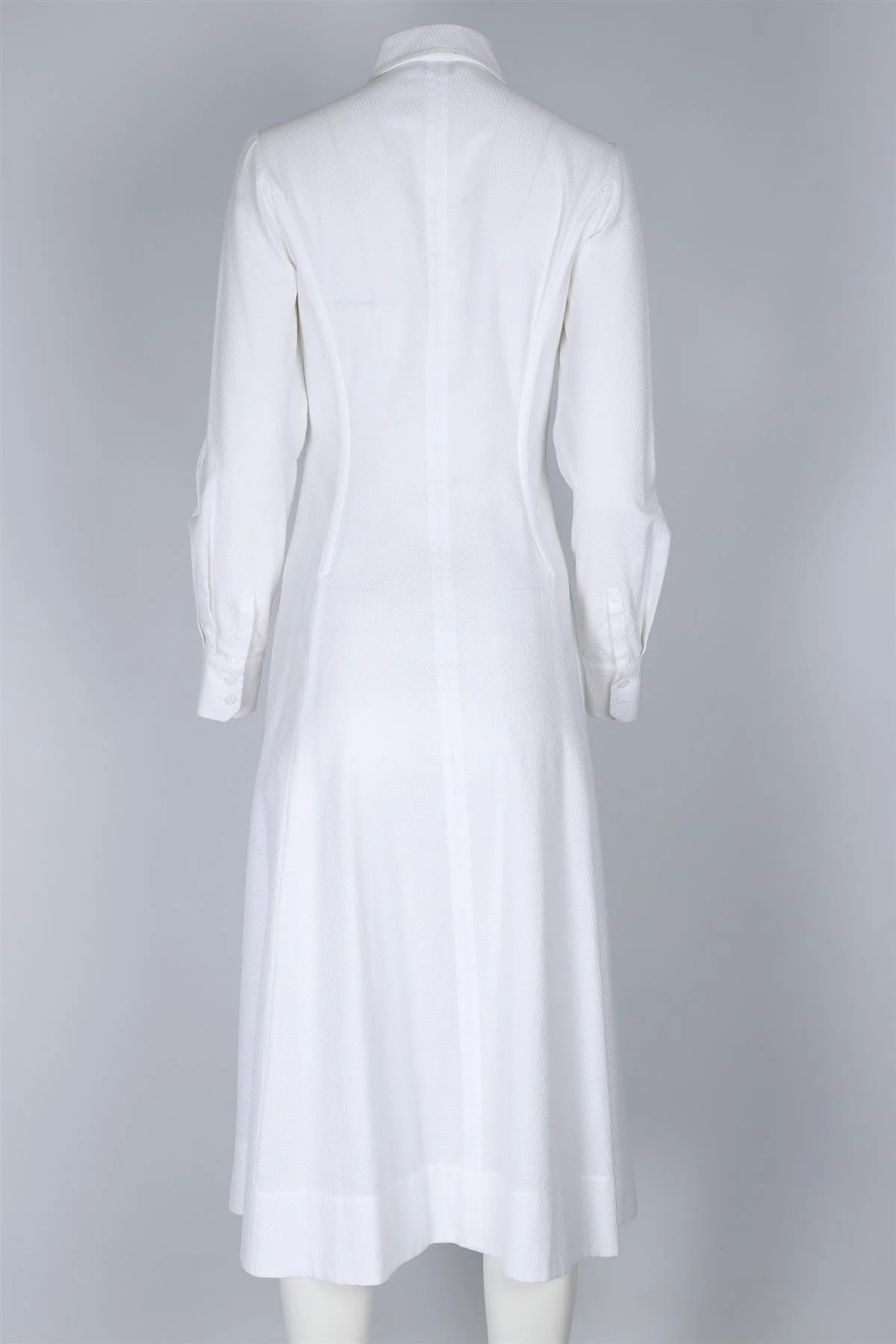 GABRIELA HEARST WHITE COTTON MAXI DRESS IT 42 UK 10 - Image 4