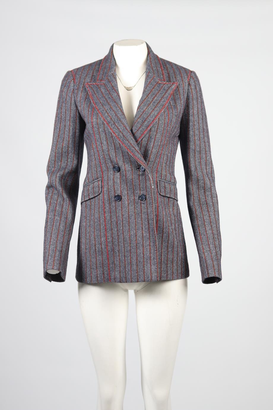 GABRIELA HEARST WOOL AND CASHMERE BLEND BLAZER IT 38 UK 6 - Image 2
