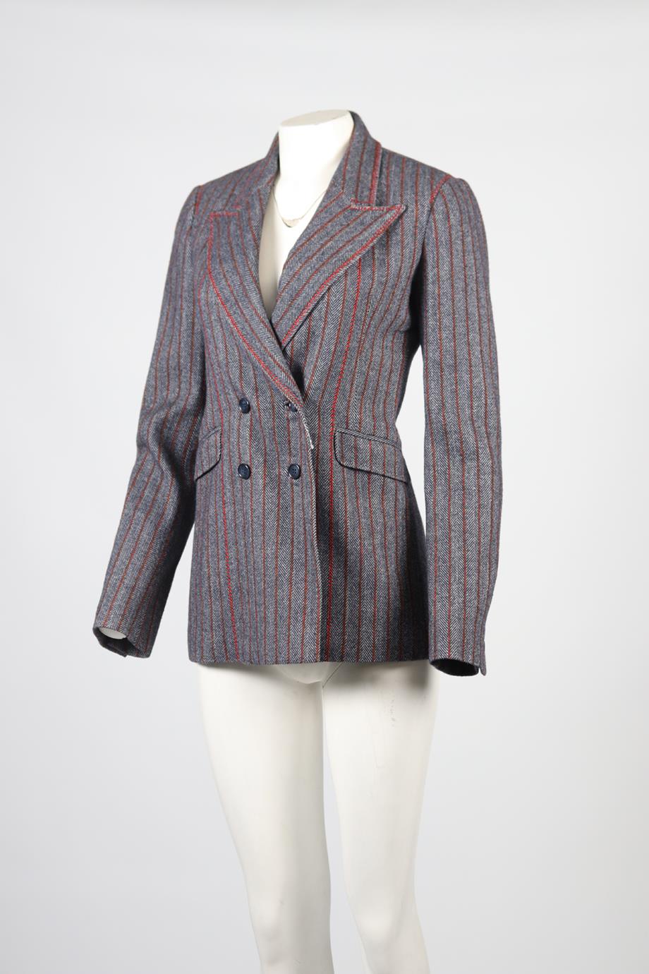 GABRIELA HEARST WOOL AND CASHMERE BLEND BLAZER IT 38 UK 6 - Image 3