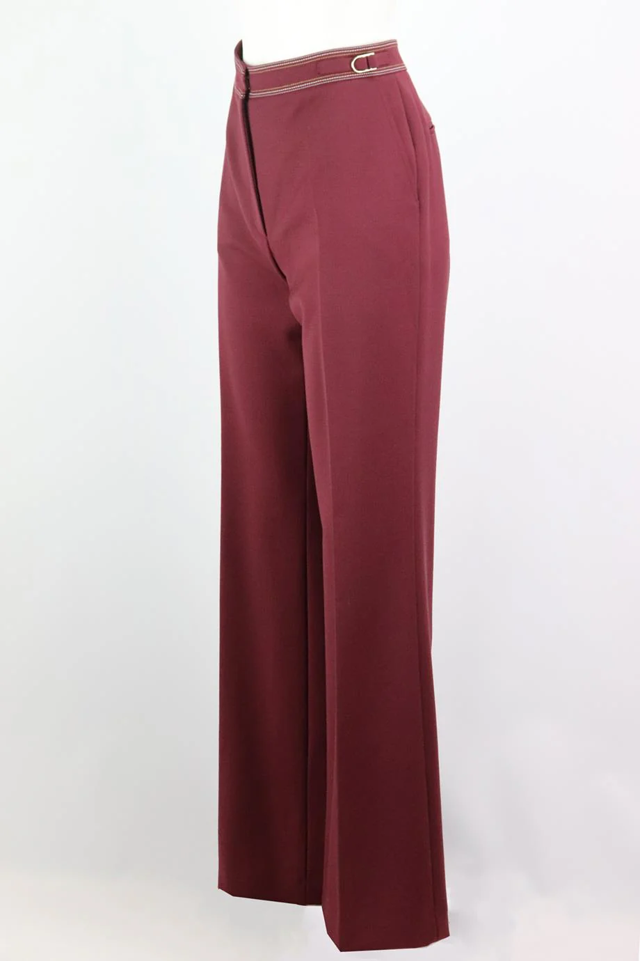 GABRIELA HEARST WOOL BLEND WIDE LEG PANTS IT 44 UK 12 - Image 3