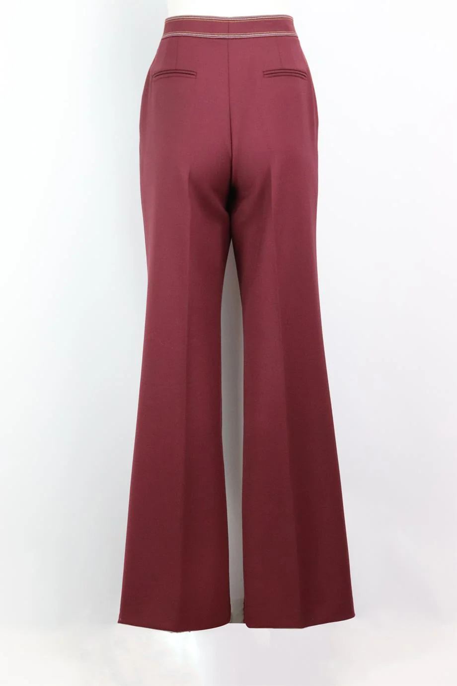 GABRIELA HEARST WOOL BLEND WIDE LEG PANTS IT 44 UK 12 - Image 4
