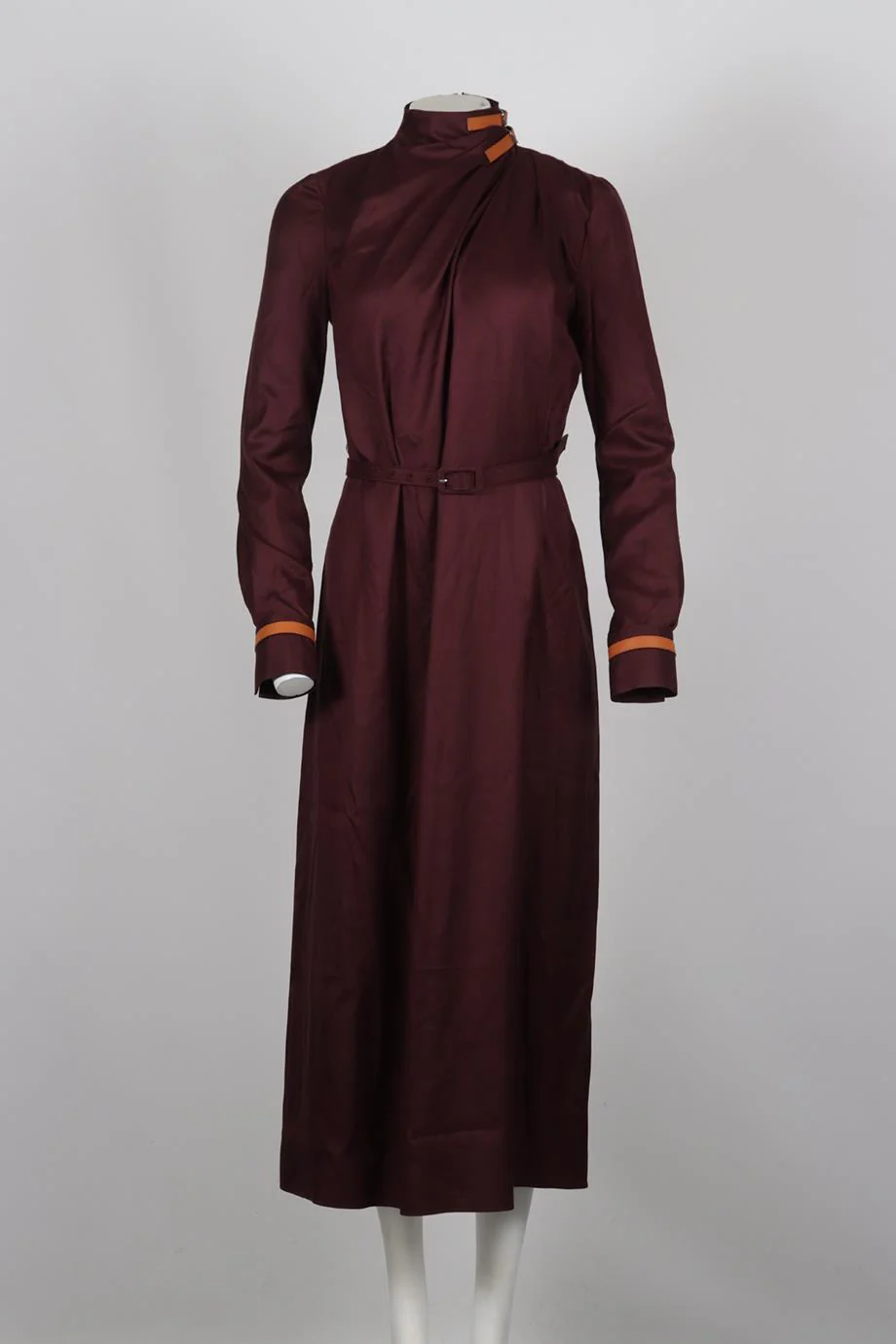 GABRIELLA HEARST BELTED SILK MIDI DRESS IT 40 UK 8 - Image 2