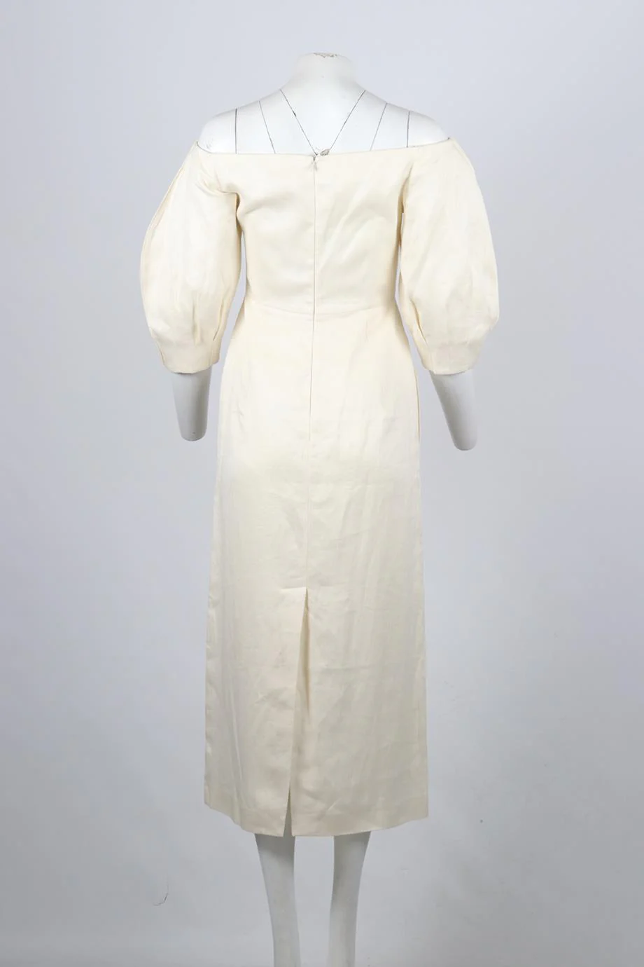 GABRIELLA HEARST LINEN MIDI DRESS IT 40 UK 8 - Image 4