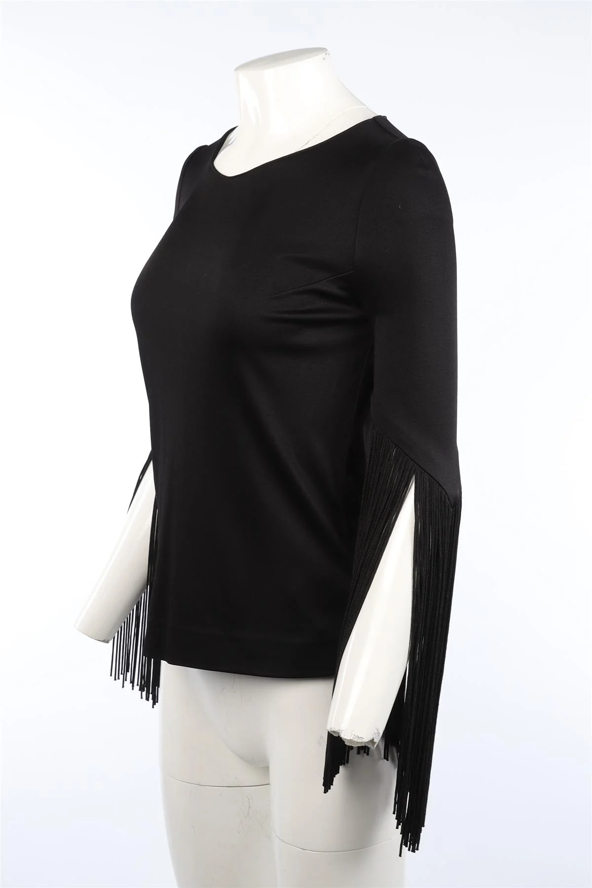 GALVAN LONDON BLACK JERSEY TOP FR 36 UK 8 - Image 3