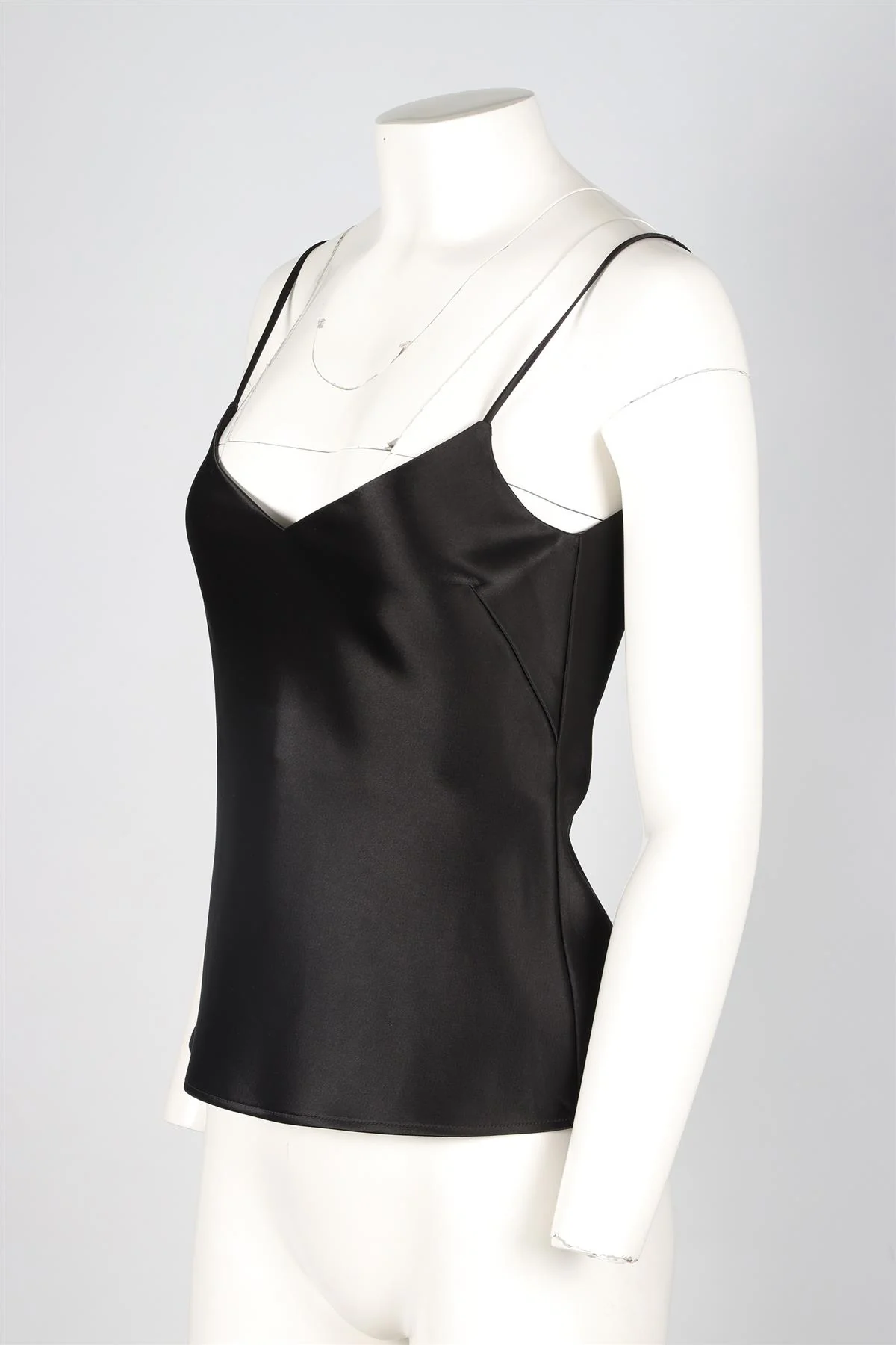 GALVAN LONDON BLACK SATIN TOP UK 8 - Image 3