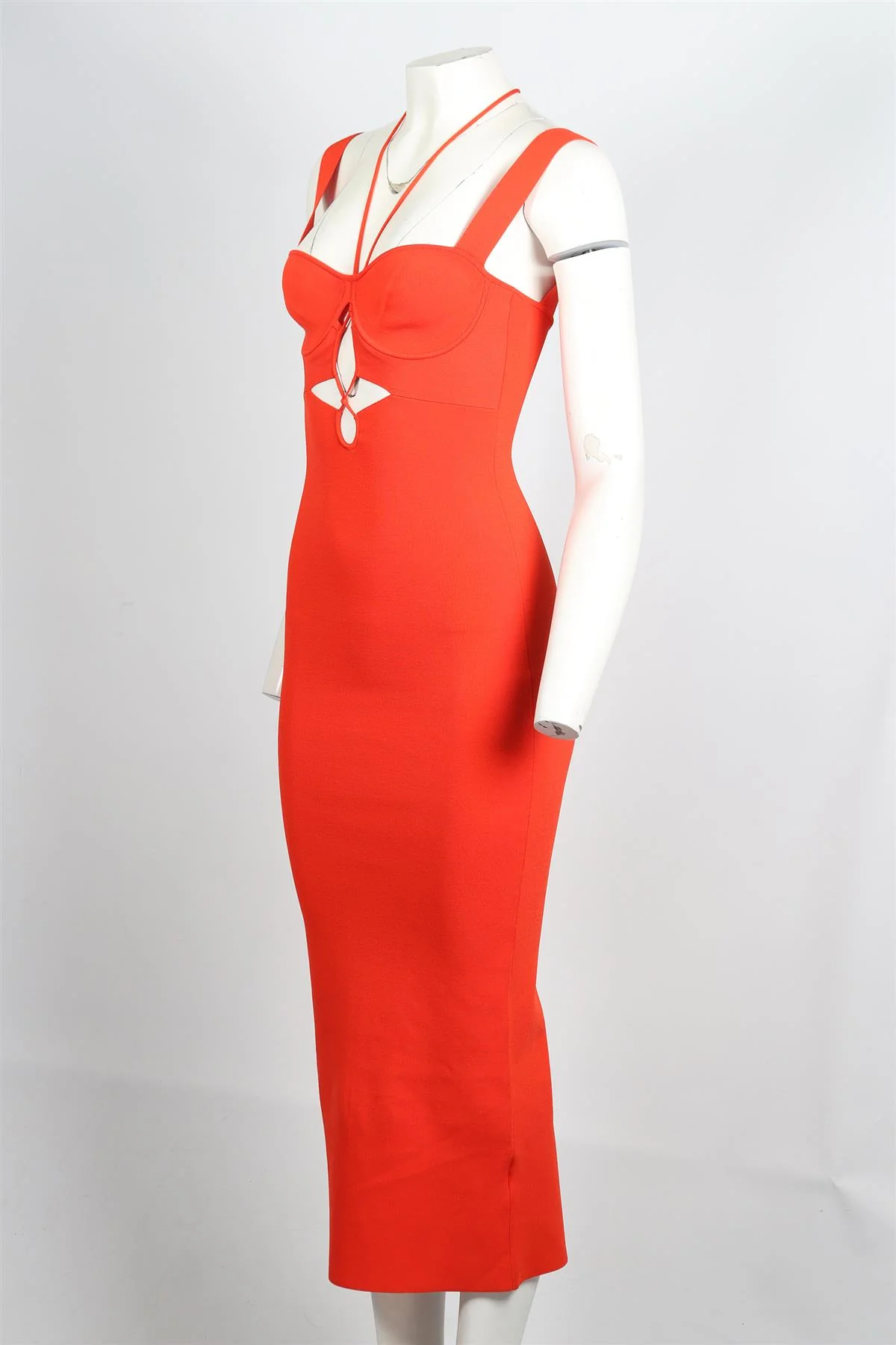 GALVAN LONDON KNIT MIDI DRESS SMALL - Image 3